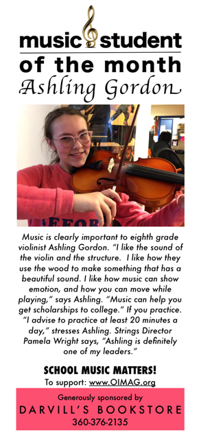 Music student of the month ad Dec 2017