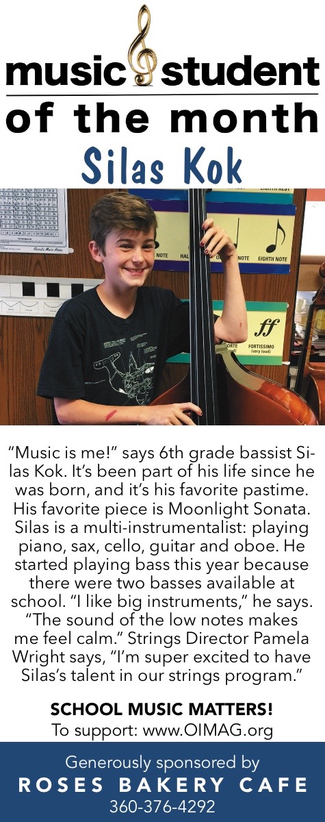 2019 Music student of the month ad May 2019 - Silas Kok